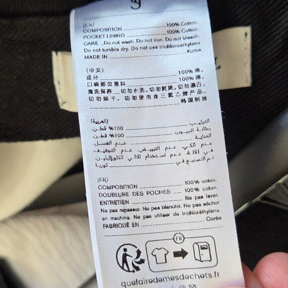 the Frankie Shop Drew Denim Pants in Black Large - Picture 7 of 7